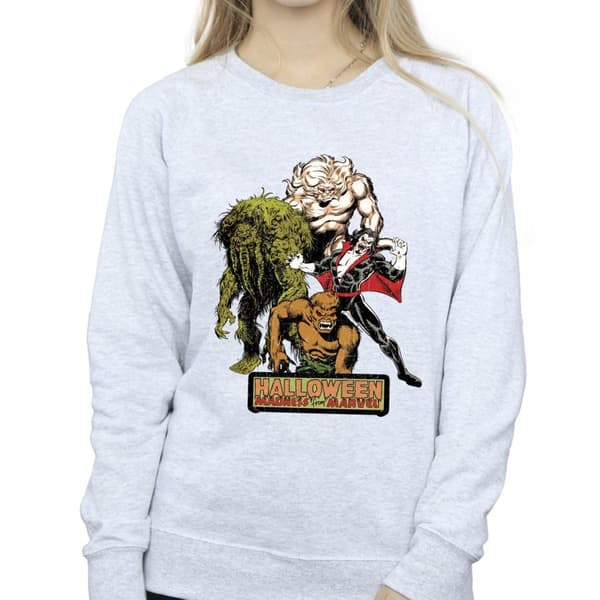 Marvel Womens/Ladies Halloween Monsters Sweatshirt