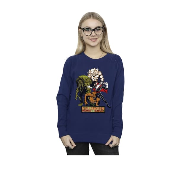 Marvel Womens/Ladies Halloween Monsters Sweatshirt