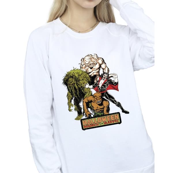 Marvel Womens/Ladies Halloween Monsters Sweatshirt