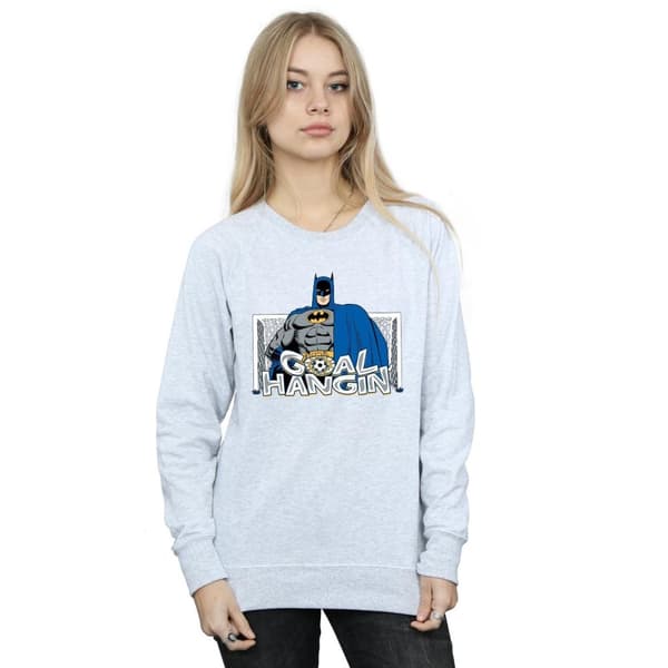 DC Comics Womens/Ladies Batman Football Goal Hangin´ Sweatshirt
