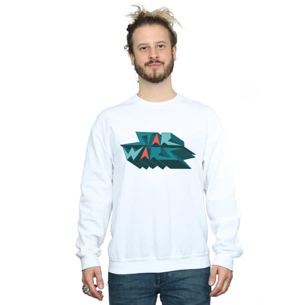 Star Wars Herr Sweatshirt med Edgy Block-logga
