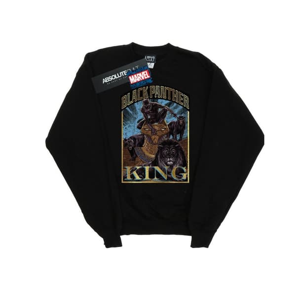 Marvel Mens Black Panther Homage Sweatshirt Black 5XL