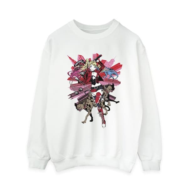 DC Comics Womens/Ladies Harley Quinn Hyenas Sweatshirt