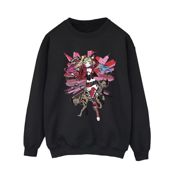 DC Comics Womens/Ladies Harley Quinn Hyenas Sweatshirt