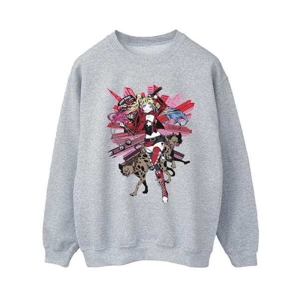 DC Comics Womens/Ladies Harley Quinn Hyenas Sweatshirt