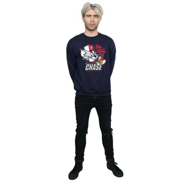 Tom And Jerry Mens Cat & Mouse Chase Sweatshirt