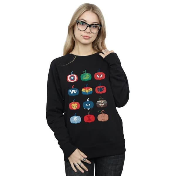 Marvel Dam/kvinnor Avengers Pumpkin Icons - Sweatshirt