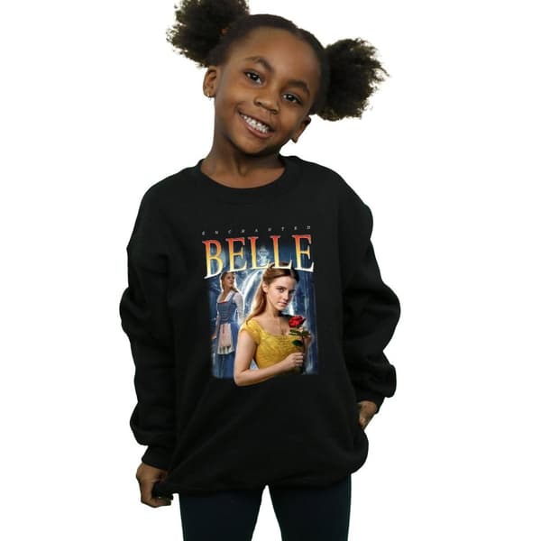 Disney Girls Beauty And The Beast Belle Montage Sweatshirt
