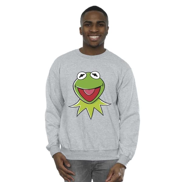 Disney Mens Muppets Kermit Head Sweatshirt