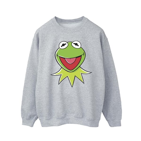 Disney Mens Muppets Kermit Head Sweatshirt