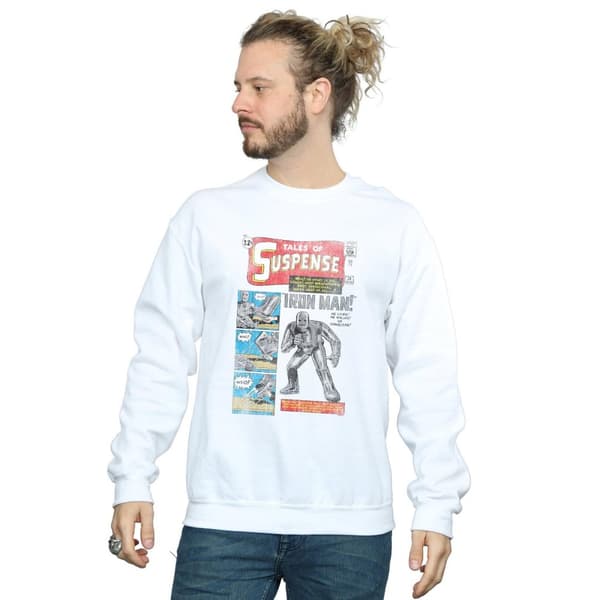Marvel Mens Iron Man Distressed Tales Of Suspense Sweatshirt