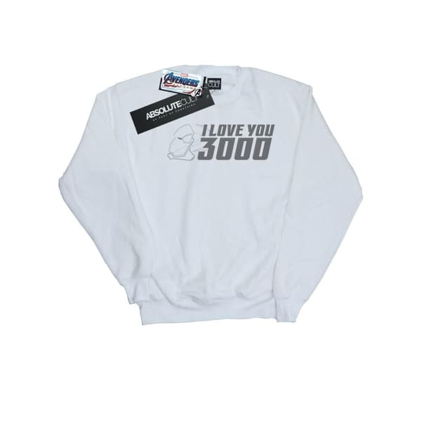 Marvel Mens Avengers Endgame I Love You 3000 Helmet Sweatshirt