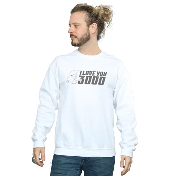 Marvel Mens Avengers Endgame I Love You 3000 Hjälm Sweatshirt