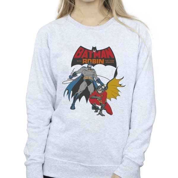 DC Comics Womens/Ladies Batman And Robin Sweatshirt