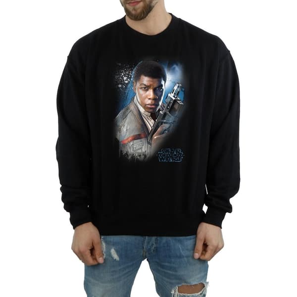 Star Wars Mens The Last Jedi Finn Brushed Sweatshirt
