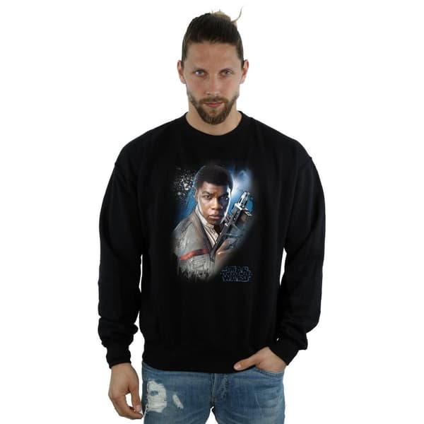 Star Wars Mens The Last Jedi Finn Brushed Sweatshirt