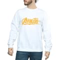 Miniatyrbilde 3 av 5: Marvel Mens Avengers Infinity War Orange Logo Sweatshirt