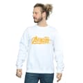 Miniatyrbilde 2 av 5: Marvel Mens Avengers Infinity War Orange Logo Sweatshirt