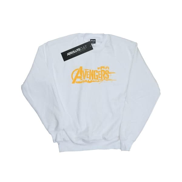 Marvel Mens Avengers Infinity War Orange Logo Sweatshirt