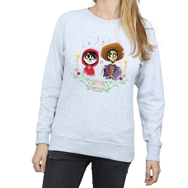 Disney Womens/Ladies Coco Miguel And Hector Sweatshirt