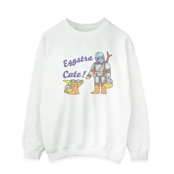 Star Wars Mens The Mandalorian Eggstra Cute Grogu Sweatshirt