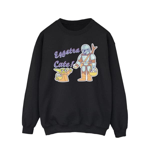 Star Wars Mens The Mandalorian Eggstra Cute Grogu Sweatshirt