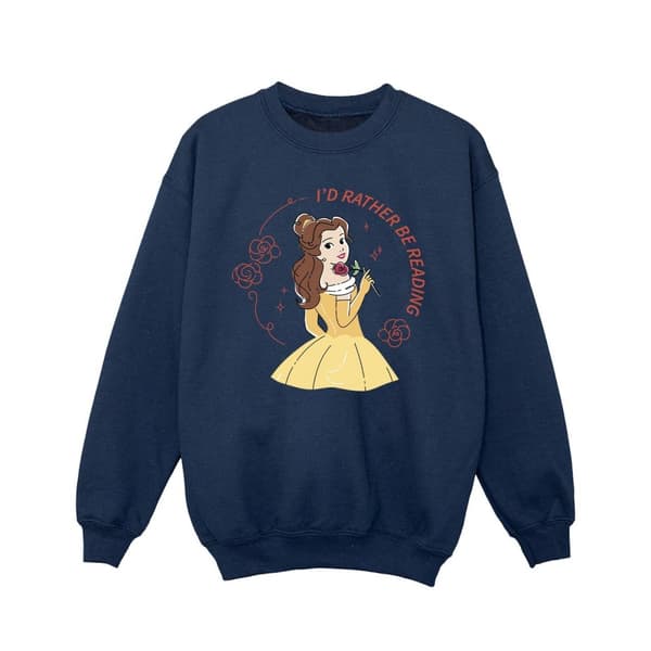 Disney Girls Beauty And The Beast I´d Rather Be Reading Sweatshirt