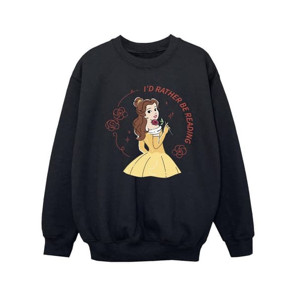 Disney Girls Beauty And The Beast I´d Rather Be Reading Sweatshirt
