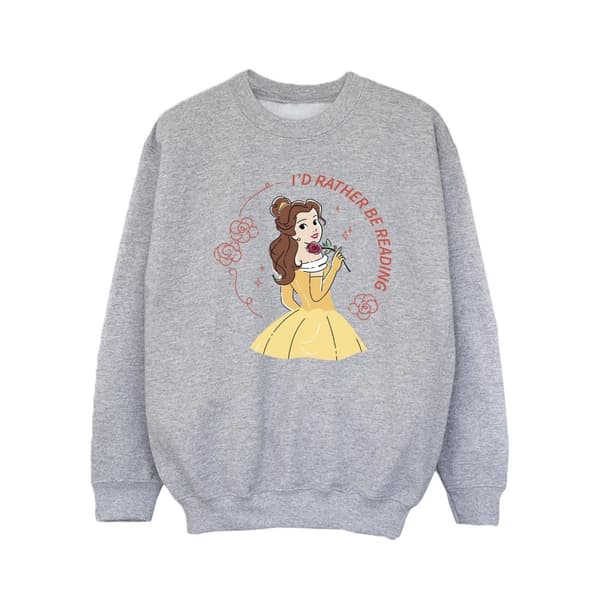 Disney Girls Beauty And The Beast I´d Rather Be Reading Sweatshirt