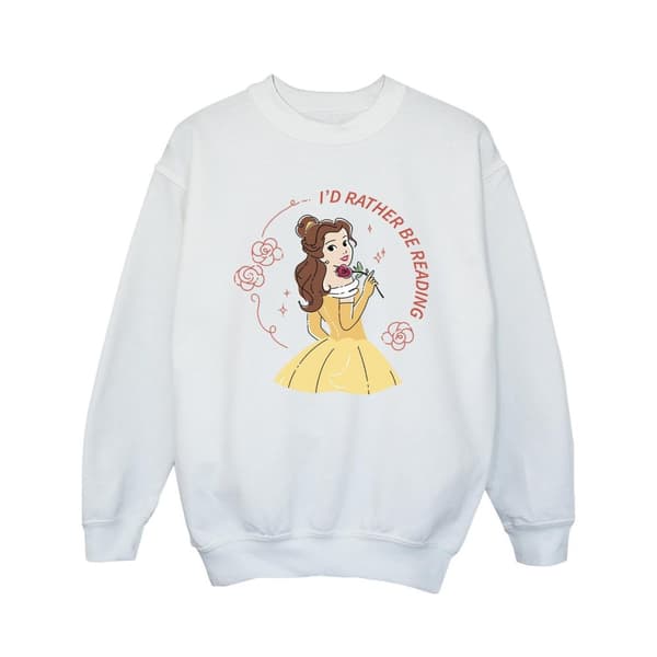Disney Girls Beauty And The Beast I´d Rather Be Reading Sweatshirt