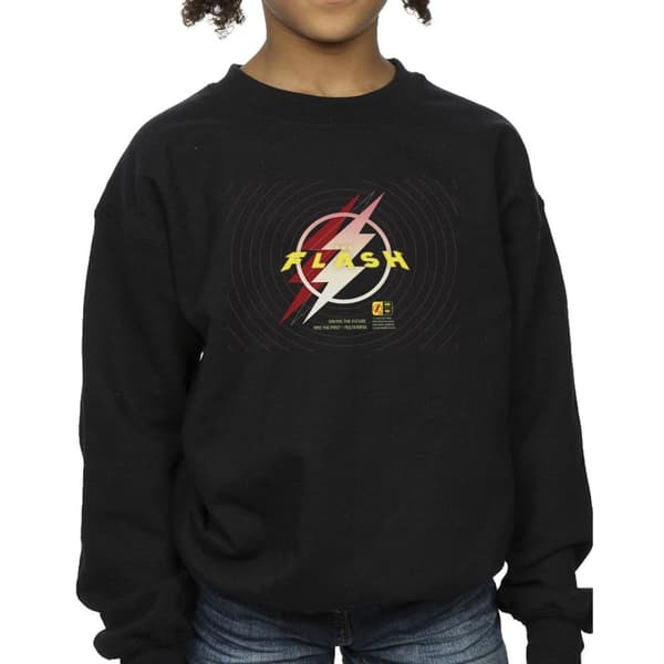 DC Comics Sweatshirt med The Flash Lightning-logotyp för flickor