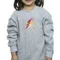 Miniatyrbild 3 av 4: DC Comics Sweatshirt med The Flash Lightning-logotyp för flickor