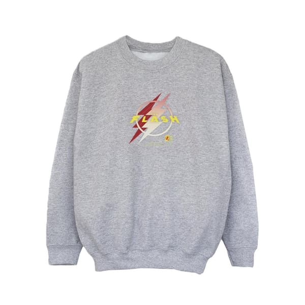 DC Comics Sweatshirt med The Flash Lightning-logotyp för flickor