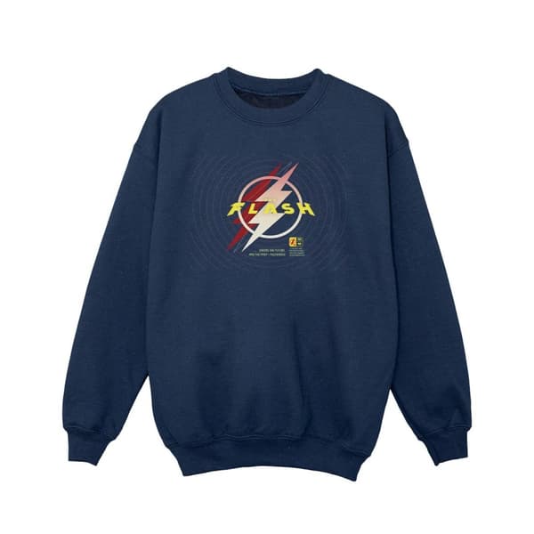 DC Comics Sweatshirt med The Flash Lightning-logotyp för flickor