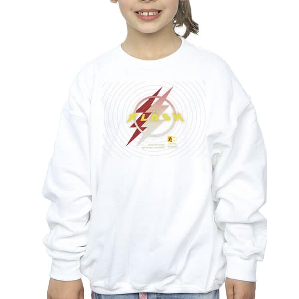DC Comics Sweatshirt med The Flash Lightning-logotyp för flickor