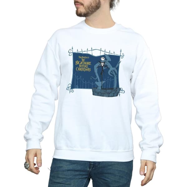 Disney Mens Nightmare Before Christmas Jack And The Well Sweatshirt