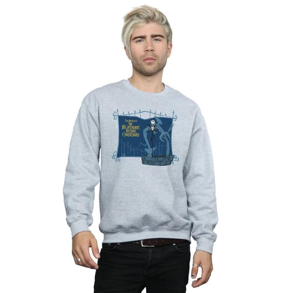 Disney Mens Nightmare Before Christmas Jack And The Well Sweatshirt