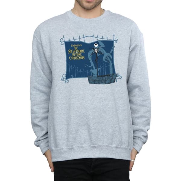 Disney Mens Nightmare Before Christmas Jack And The Well Sweatshirt