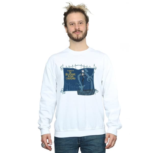 Disney Mens Nightmare Before Christmas Jack And The Well Sweatshirt