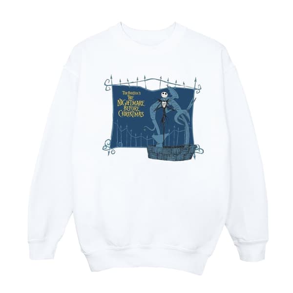 Disney Mens Nightmare Before Christmas Jack And The Well Sweatshirt