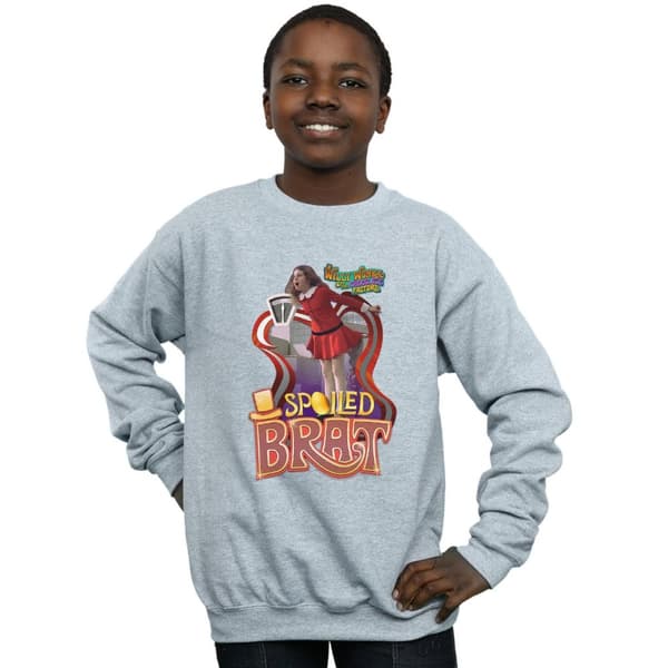 Willy Wonka And The Chocolate Factory Boys Spoiled Brat Sweatshirt