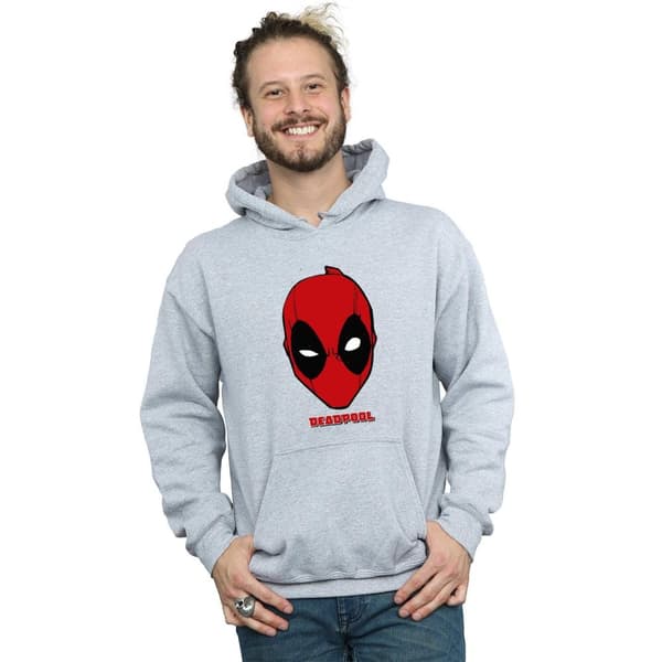 Marvel Mens Deadpool Mask Hoodie