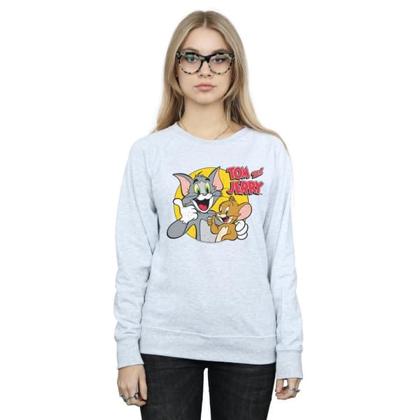 Tom And Jerry Womens/Ladies Thumbs Up Sweatshirt