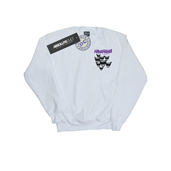 DC Comics Womens/Ladies Batman Joker Smile Breast Print Sweatshirt