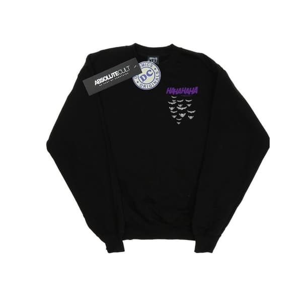 DC Comics Womens/Ladies Batman Joker Smile Breast Print Sweatshirt