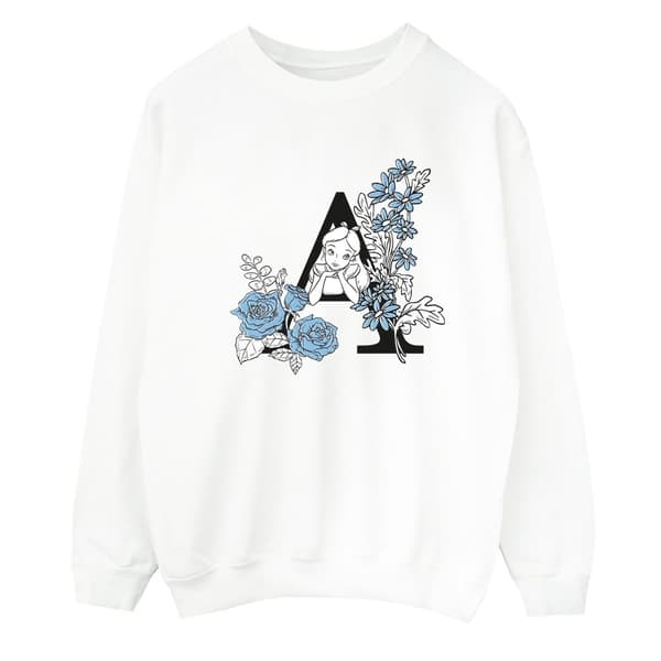 Disney Mens Alice In Wonderland Letter A Sweatshirt