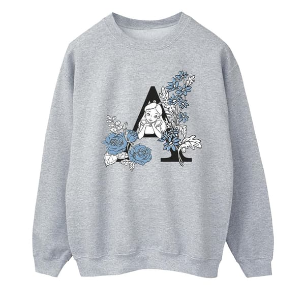 Disney Mens Alice In Wonderland Letter A Sweatshirt