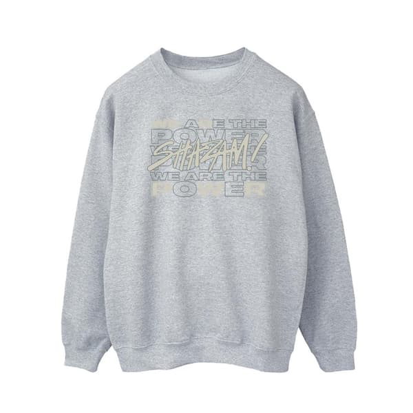 DC Comics Mens Shazam Fury Of The Gods We Are The Power Sweatshirt