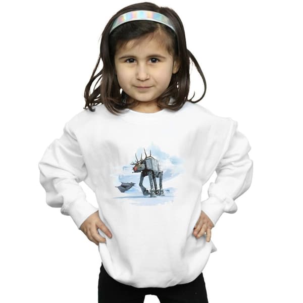Star Wars Girls Christmas AT-AT Reindeer Sweatshirt