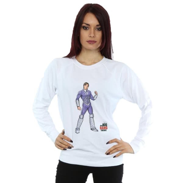 The Big Bang Theory Dam/Tjej Raj Superhero Sweatshirt